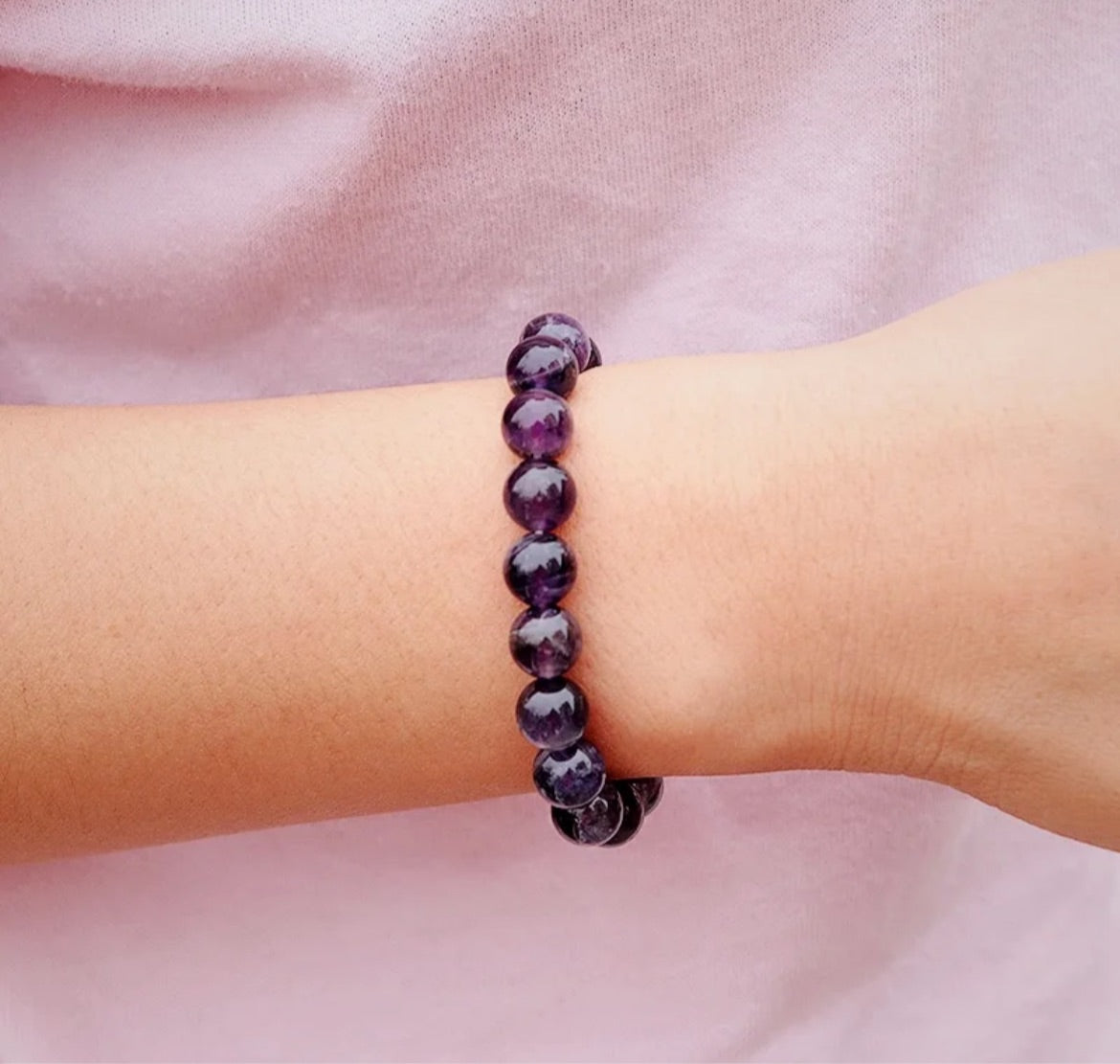 Amethyst Bead Bracelet